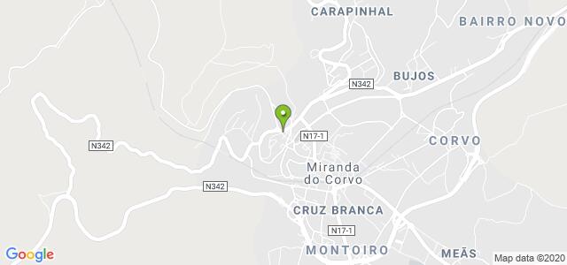 mapa com endereço de biblioteca municipal miranda do corvo